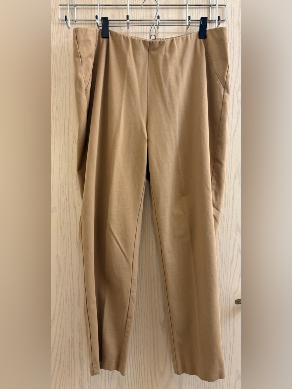 J. Jill Camel/Tan Pull-On Ponte Slim Leg Pants